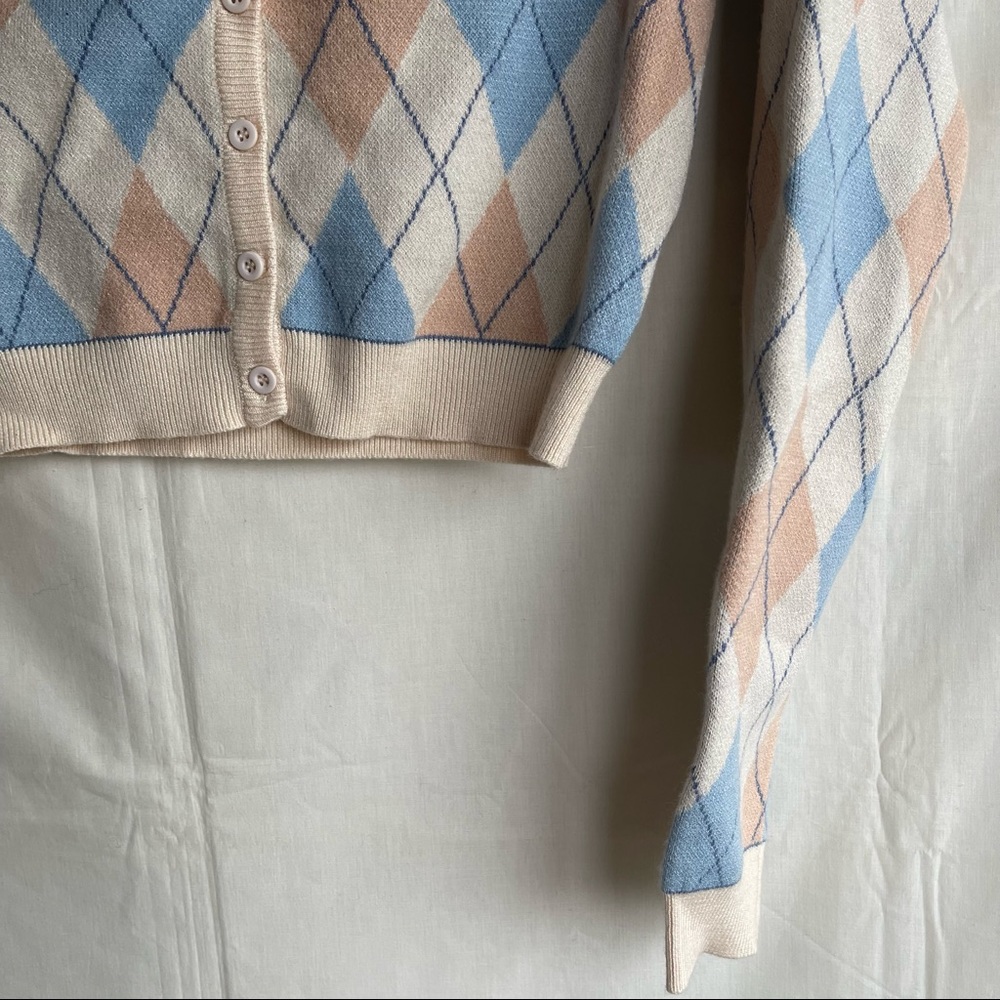 Princess Polly Argyle Cardigan Sweater - Picture 5 of 14